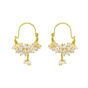 Sri Jagdamba Pearls Gold Plated  Earrings NEW